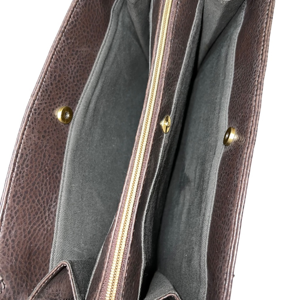Vintage Brown Leather Relic Pebble Shoulder Bag - Picture 6 of 7